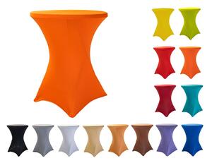 TENTino Elastický obrus na koktejlový bistro stôl 60 cm VIAC FARIEB Farba obrusu: ORANŽOVÁ / ORANGE