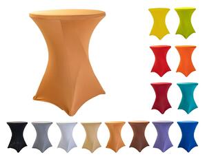 TENTino Elastický obrus na koktejlový bistro stôl 60 cm VIAC FARIEB Farba obrusu: ZLATÁ / GOLD