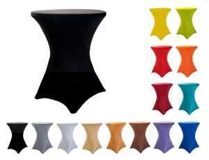 TENTino Elastický obrus na koktejlový bistro stôl 60 cm VIAC FARIEB Farba obrusu: ČIERNA / BLACK