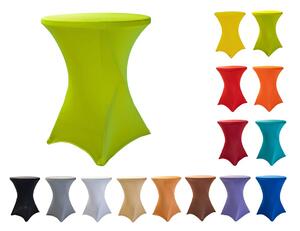 TENTino Elastický obrus na koktejlový bistro stôl 60 cm VIAC FARIEB Farba obrusu: SVETLOZELENÁ / APPLE GREEN