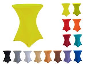 TENTino Elastický obrus na koktejlový bistro stôl 60 cm VIAC FARIEB Farba poťahu: ŽLTÁ