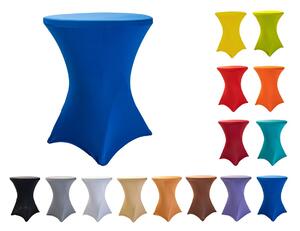 TENTino Elastický obrus na koktejlový bistro stôl 60 cm VIAC FARIEB Farba obrusu: MODRÁ / ROYAL BLUE