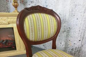 (3653) FILIPPO žltá zámocká stolička - sada 2 kusov