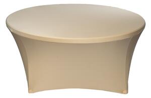 TENTino Elastický obrus na okrúhly stôl 122 cm Barva ubrusu: ŠAMPAŇ / CHAMPAGNE