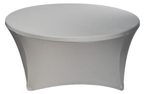 TENTino Elastický obrus na okrúhly stôl 180 cm Farba obrusu: SVETLOŠEDÁ / SILVER
