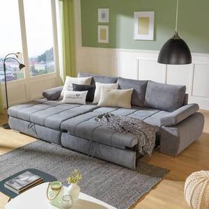 ROHOVÁ SEDAČKA, textil, sivá Carryhome - Sedačky