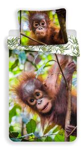 Jerry Fabrics Bavlnené obliečky 140x200 + 70x90 cm - Orangutan 02