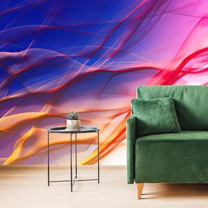 Samolepiaca tapeta abstraktné vlnky plné farieb
