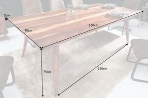 Jedálenský stôl MOZAIKA 160 cm - prírodná