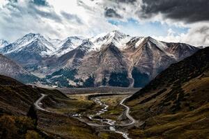 Fototapeta nádherná horská panoráma