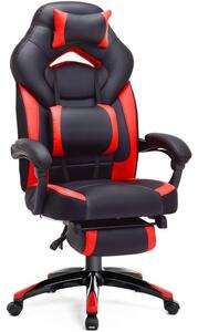 Gamer stolička - čierno červená