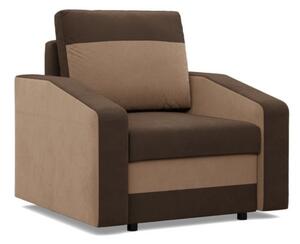 AG Kreslo ORION výber z farieb MIKROFAZA 20 + MIKROFAZA 48 hnedá + cappuccino