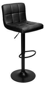 ViaDomo Via Domo - Barová stolička Quan - čierna - 40x107x35 cm