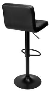 ViaDomo Via Domo - Barová stolička Quan - čierna - 40x107x35 cm