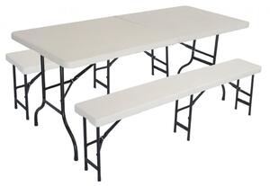 Party set - stôl + 2 lavičky