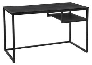 Počítačový stôl s držiakom na klávesnicu - čierny