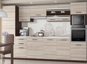 Kuchyňský nábytek Belini 300 cm akácie treviso s pracovní deskou Syntka Výrobce