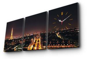 Hanah Home Nástenné hodiny Paríž 96x40 cm viacfarebné