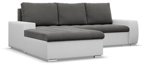 AG Sedacia súprava AURORA ĽAVÁ výber z farieb TRINITY 15 + REAL 17 sivá + biela