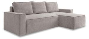ROHOVÁ SEDAČKA, textil, sivá, biela MID.YOU - Sedačky, Online Only