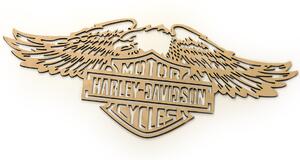 Veselá Stena Drevená nástenná dekorácia Harley Davidson orol