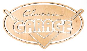 Veselá Stena Drevená nástenná dekorácia Classic garage
