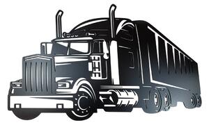 Veselá Stena Drevená nástenná dekorácia Čierny kamión