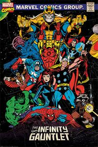 Plagát, Obraz - Marvel Retro - The Infinity Gauntlet, (61 x 91.5 cm)