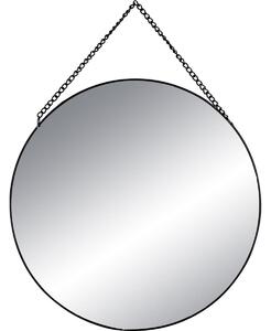 DekorStyle Súprava 3 čiernych nástenných zrkadiel