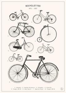 Bodart, Florent - Umelecká tlač Bicyclettes, (30 x 40 cm)