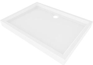 Mexen Flow+ obdĺžniková sprchová vanička 90 x 80 cm, biely lesk - 46R108090H