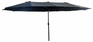 Ak furniture Dvojitý záhradný slnečník TILIA 460x270 cm tmavosivý