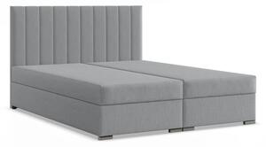 AG Kontinentálna posteľ s úložným priestorom AGEN 140x200 výber z farieb HUGO 10 svetlo sivá