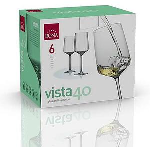 Rona poháre na víno VISTA 400 ml 6 ks