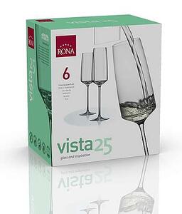 Rona poháre na šumivé víno VISTA 250 ml 6 ks