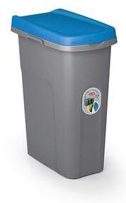 Plastový odpadkový kôš HOME ECOSYS na triedený odpad, objem 25 l, modrý
