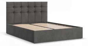 AG Čalúnená posteľ SORIA 160x200 výber z farieb TRINITY 15 sivá