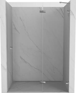 Mexen Lunar sprchové dvere pravé 130 cm, priehľadné, chróm - 834-130-000-01-00-P