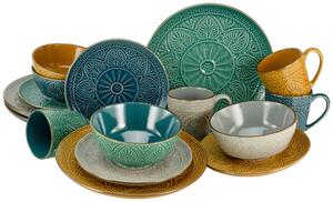 KOMBINOVANÝ SERVIS, 16-dielne, kamenina Creatable - Online Only bytové doplnky, Online Only