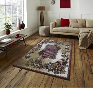 Kvalitný červený vintage koberec do obývačky Červená Šírka: 90 cm | Dĺžka: 310 cm