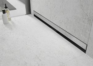 Mexen Flat nerezový sprchový žľab na stenu 50 cm vzor WALL, 1030050