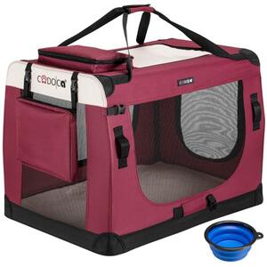 Prenosná taška pre psa XL 82x59x59cm- červená