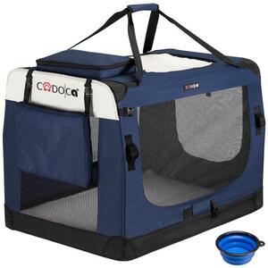 Prenosná taška pre psa 90x60x66cm - modrá