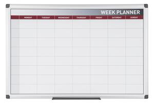 Bi-Office Týždenná plánovacia tabuľa, magnetická, 600 x 450 mm