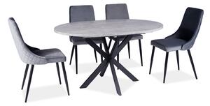 Najlacnejsinabytok GASTON jedálenský stôl, betón / čierna
