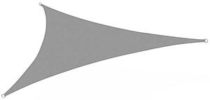 Trojuholníková tieniaca plachta, 3,6 m, sivá