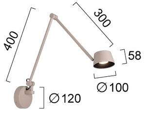 LED stmievateľné nástenné svietidlo SAVINA LED/9W/230V béžové