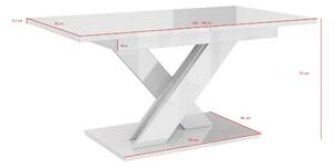 Jedálenský stôl Barax (lesk čierny) (pre 6 až 8 osôb). Vlastná spoľahlivá doprava až k Vám domov. 1055164