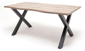 JEDÁLENSKÝ STÔL, čierna, farba duba, 200/77/100 cm Ti'me - Obývacie zostavy
