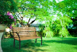 Drevená záhradná lavička 120 x 60 x 80 cm